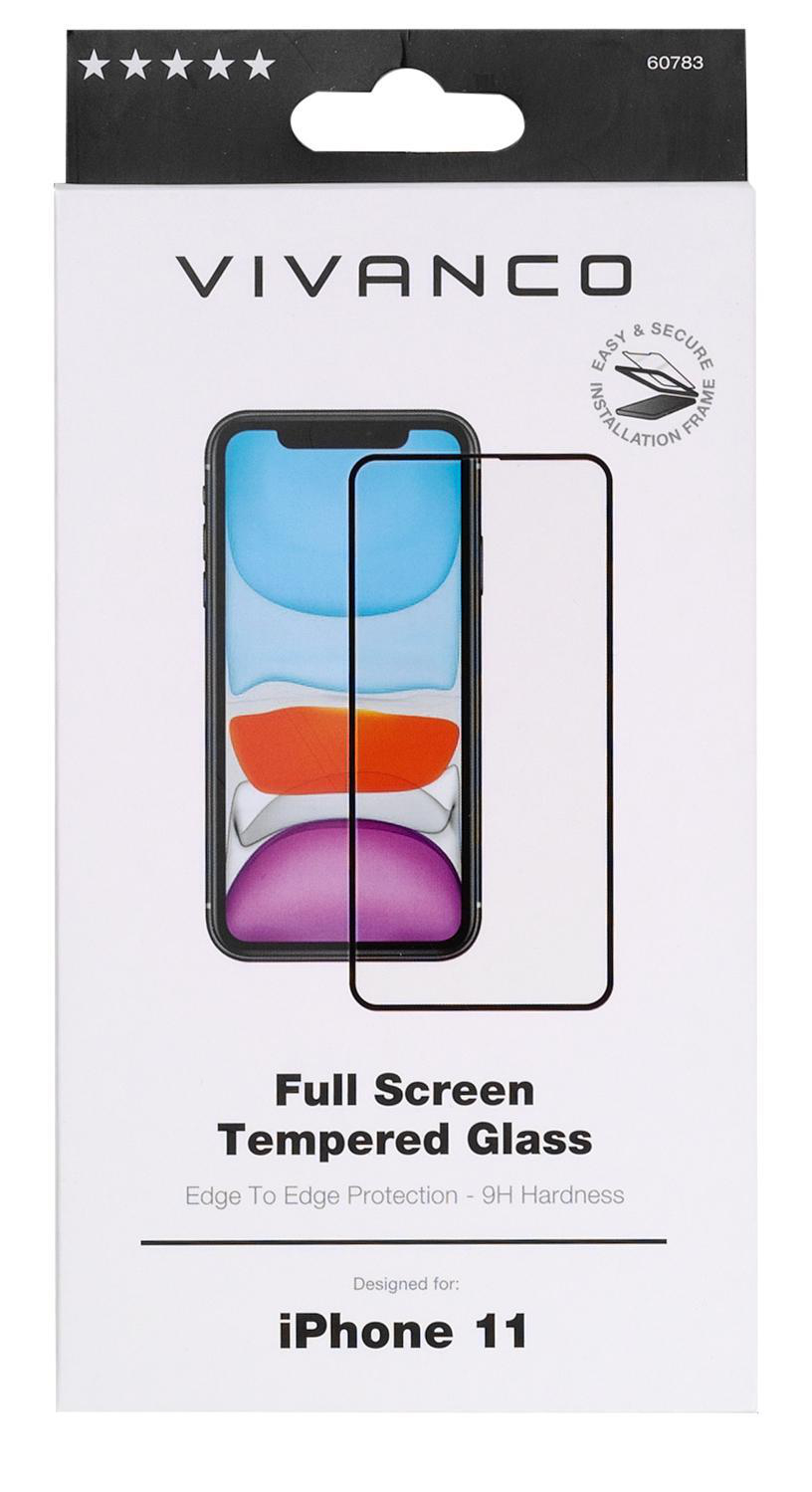 VIVANCO Full Screen Displayschutz (für Apple iPhone 11, Xr) iPhione