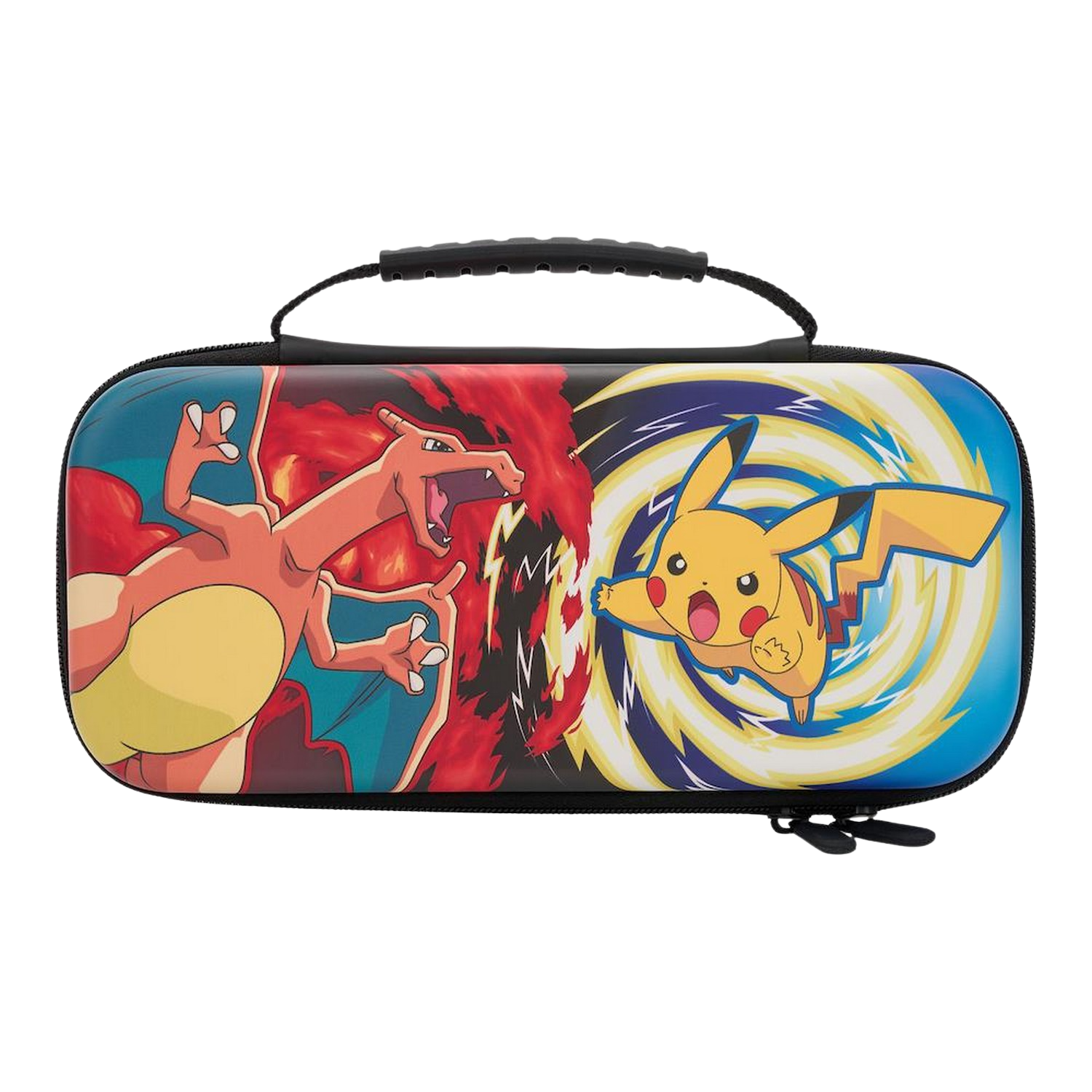 Funda Power A ‎pokémon vertex para nintendo switch y lite caucho multicolor estuche protector – charizard vs. pikachu vortex carcasa juegos consola