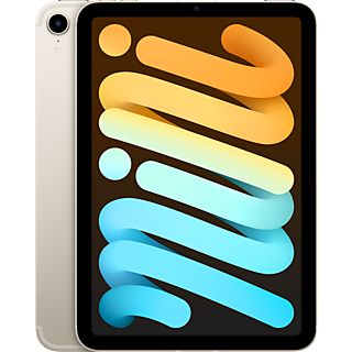 APPLE iPad mini (2021 6ª gen), 256 GB, Blanco estrella, WiFi + Cell, 8.3 ", Retina, Chip A15 Bionic, iPadOS