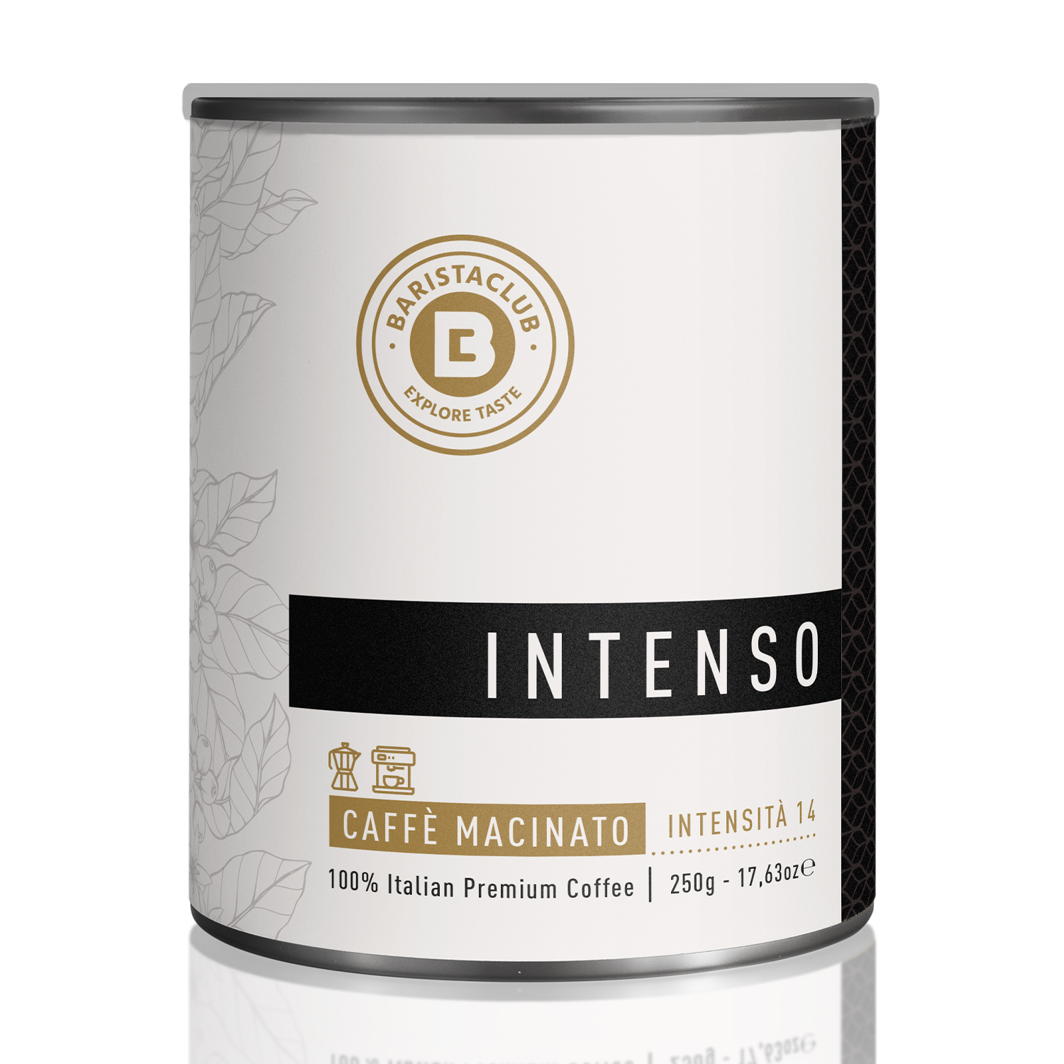 Barista Club Caffè macinato Intenso Intenso Macinato 250Gr, 0,25 kg