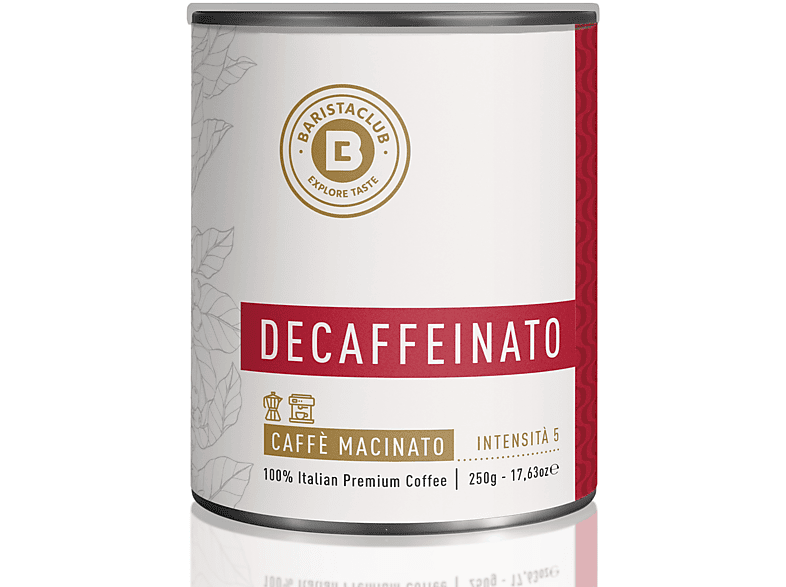 Baristaclub Caffè in polvere Deca Macinato 250G, Macchine Nespresso ad uso domestico, 0,25 kg