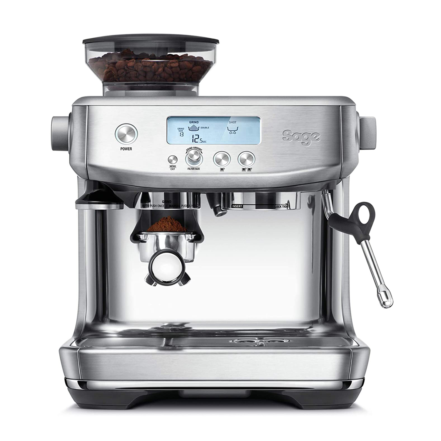 Sage THE Barista PRO Macchina Caffé Automatica, Brushed Stainless Steel