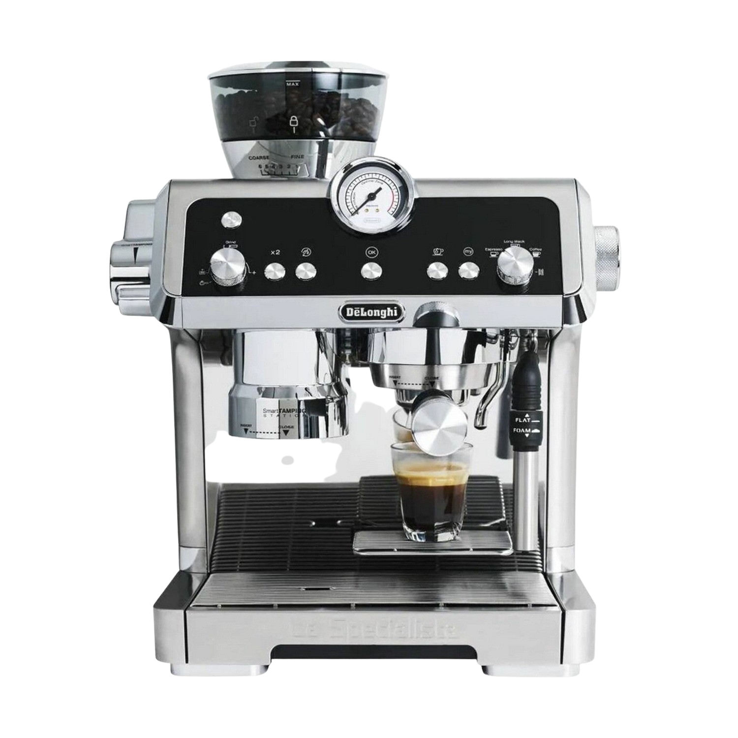 Delonghi Perfetto Specialista prestigio espresso y cappuccino con bomba en grano ec9355.m metal cafetera la express ec9355m 1450 w 19 2