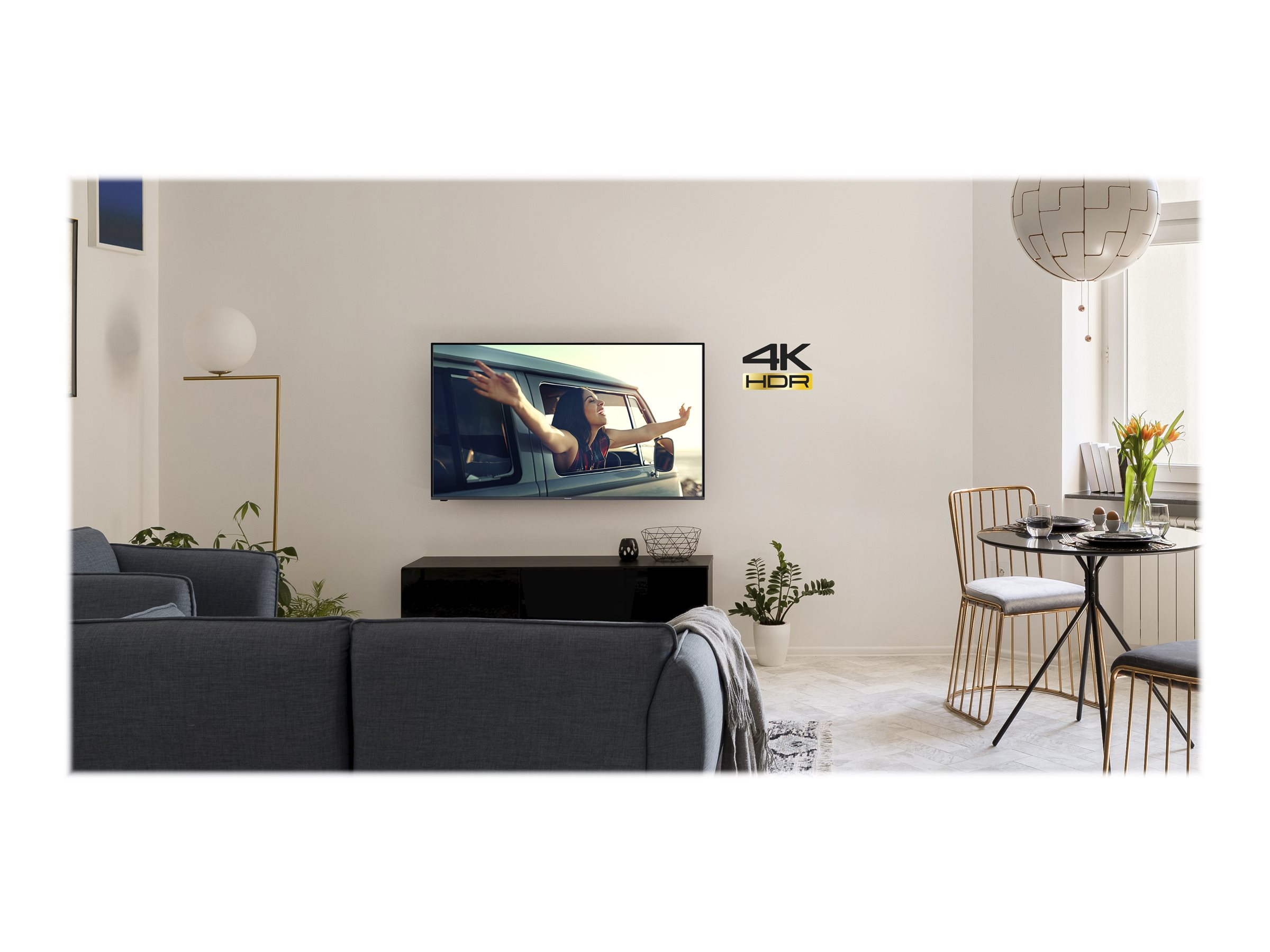 PANASONIC TX-43JXW604 LCD TV (Flat, 43 Zoll / 108 cm, HDR 4K, SMART TV, my Home Screen (Smart))