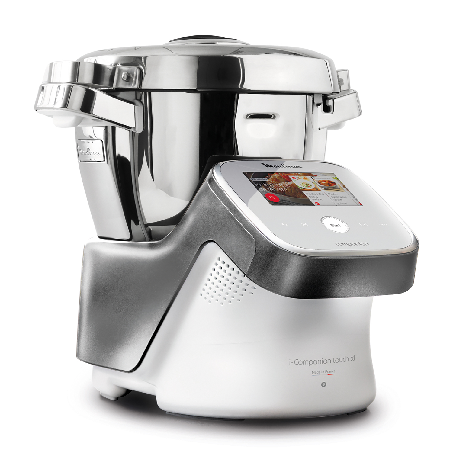 Moulinex Companion Touch Hf937Ek Multicooker, 1550 W, capacità ciotola 4,5 l, Argento