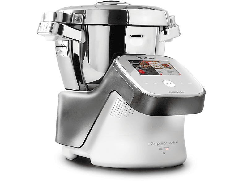 Moulinex Companion Touch Hf937Ek Multicooker, 1550 W, capacità ciotola 4,5 l, Argento