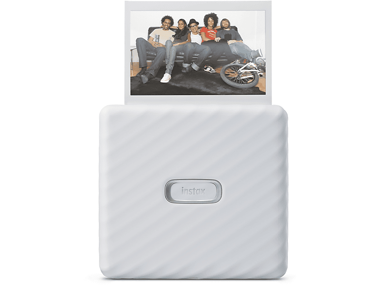 Stampante fotografica portatile Fujifilm Instax Link WIDE, per Smartphone a Sviluppo Istantaneo, bluetooth, Dimensioni Immagine 62x99 mm, bianco