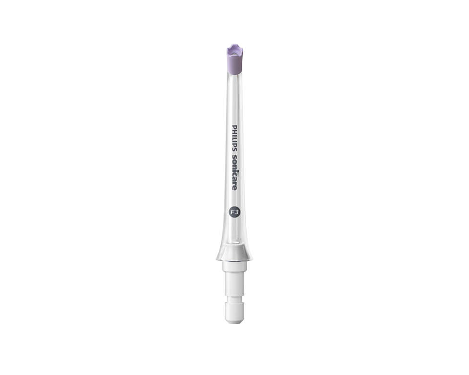 Philips Sonicare fogkefe fej lila sörtéjű véggel.