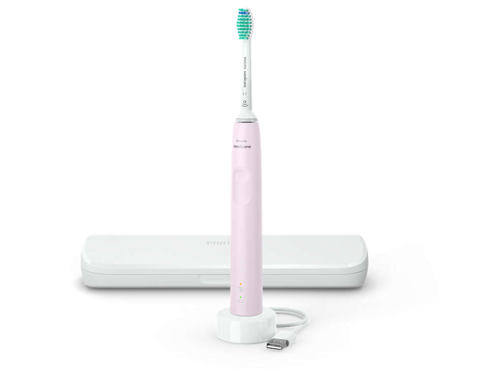 PHILIPS HX3673/11 Sonicare Series 3100 Szónikus elektromos fogkefe, utazótokkal, rózsaszín