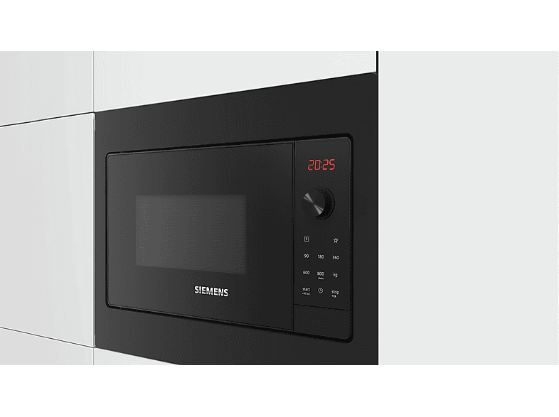 Siemens BF523LMB3 Mikrowelle (800 Watt, Einbaugerät, 20 l, Schwarz) — Foto 2 von 5