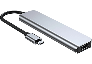 DAYTONA HC-13C Type C to USB HDMI SD Card PD Adaptör Gri