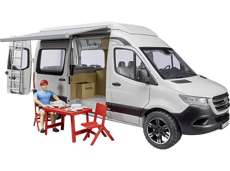BRUDER MB Sprinter Camper mit Fahrer Spielzeugauto