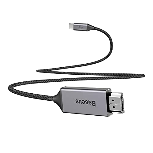 BASEUS Type-C to HDMI Dönüştürücü 1.8m Görüntü Aktarım Kablosu Gri