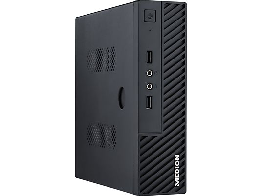 MEDION AKOYA S23002 (MD 35027) - Mini PC, Intel® Celeron®, 128 GB SSD, 4 GB RAM, Schwarz