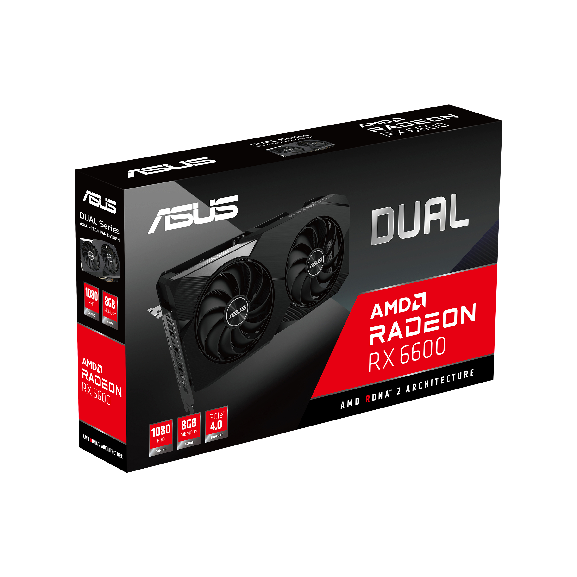 ASUS DUAL-RX6600-8G (90YV0GP0-M0NA00) (AMD, Grafikkarte)
