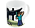 JOOJEE Minecraft: Alex, Steve & Dragon - Tasse (Mehrfarbig)