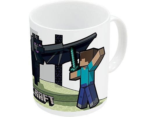 JOOJEE Minecraft : Alex, Steve & Dragon - Tasse (Multicolore)