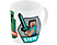 JOOJEE Minecraft: Alex, Steve & Creeper - Tasse (Mehrfarbig)