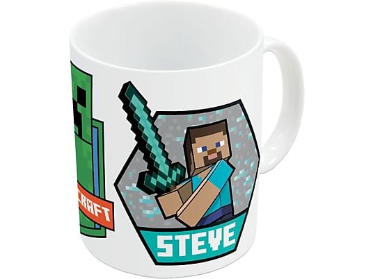 JOOJEE Minecraft : Alex, Steve et Creeper - Tasse (Multicolore)