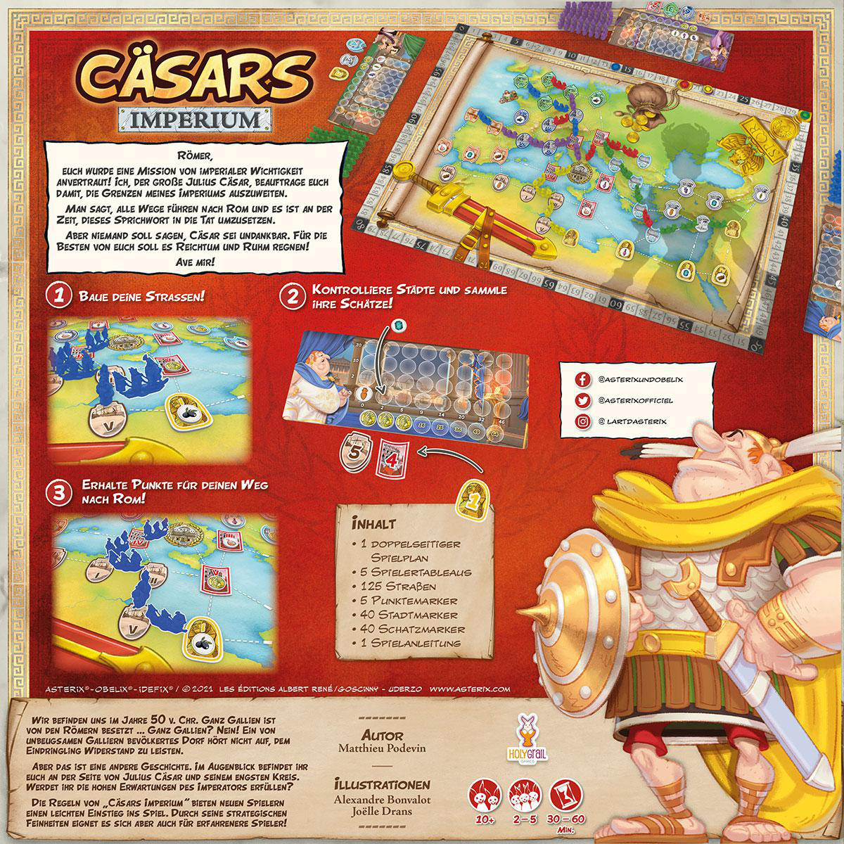 HOLY GRAIL GAMES Cäsars Imperium Familienspiel Mehrfarbig