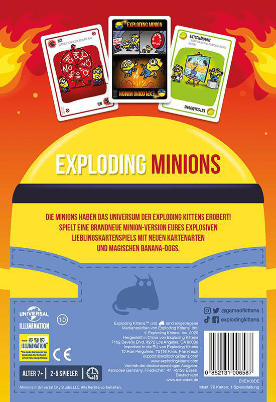 EXPLODING KITTENS Minions Kartenspiel Mehrfarbig