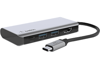 BELKIN Hub USB-C Multiport 4-in-1 Argenté (AVC006BTSGY)
