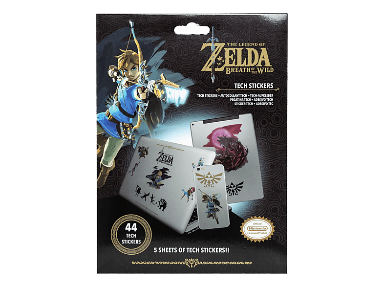The Legend Of Zelda Abzeichen-Set – 5 Stück, Offiziell Lizenziert, 10 X 12,5 Cm Verpackung