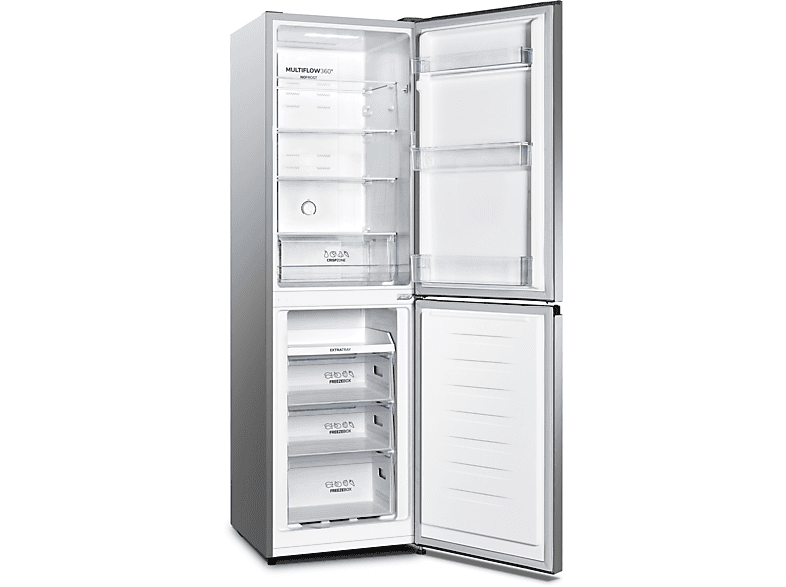 GORENJE NRK 418 ECS4 Kühlgefrierkombination (E, 256 l, 1824 mm hoch, Grau)