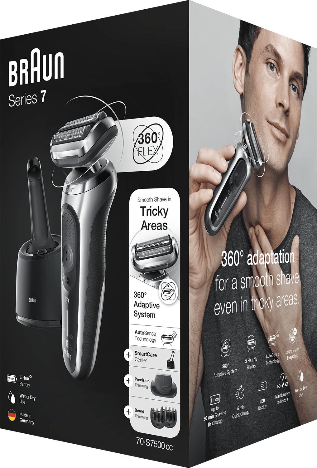 BRAUN Series 7 70-S7500cc Zilver