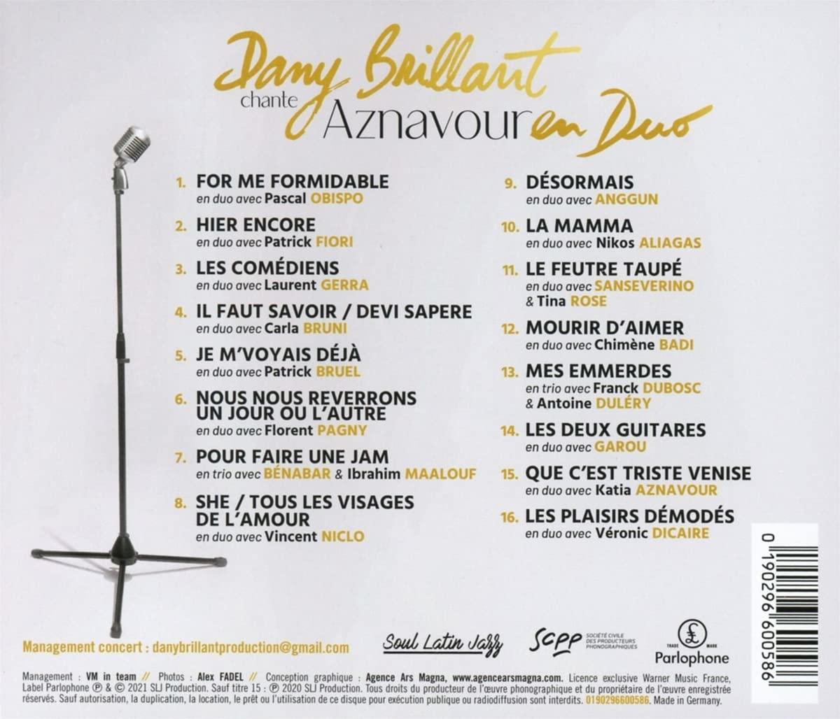 Dany Brillant - Dany Brillant chante Aznavour en duo-Vol.2  - (CD)