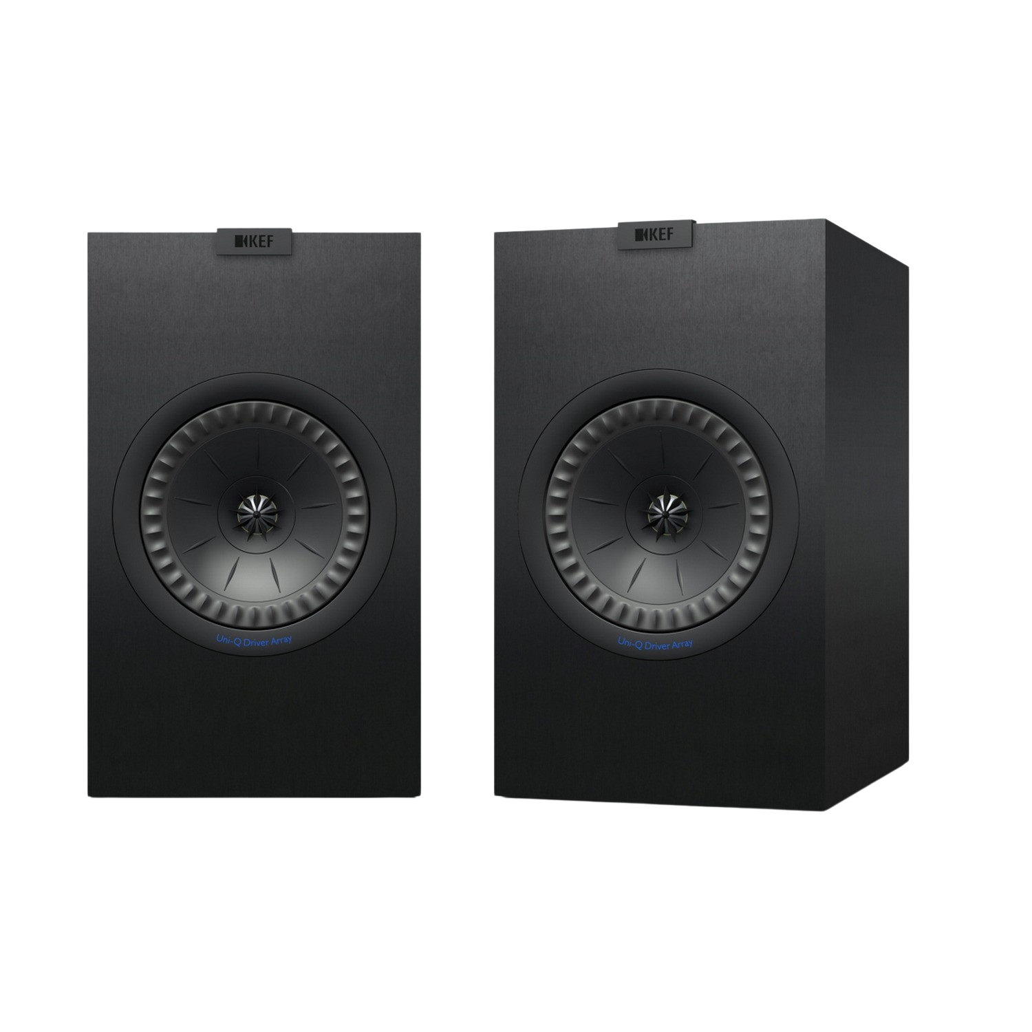 Kef Q350 De altavoces negros hifi cine en casa estantería cajas gama 2 pareja sistema audio 15 120w 87db 8 ohm 63hz 28khz
