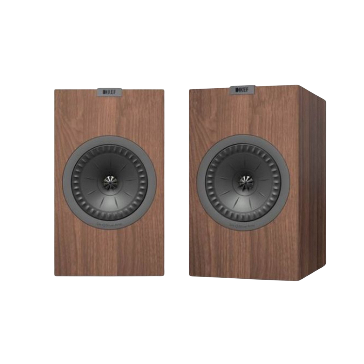 Kef Q350 Altavoces estantería 2 unidades nogal hifi q350wa walnut pareja sistema de audio 15 120w 87db 8 63hz 28khz