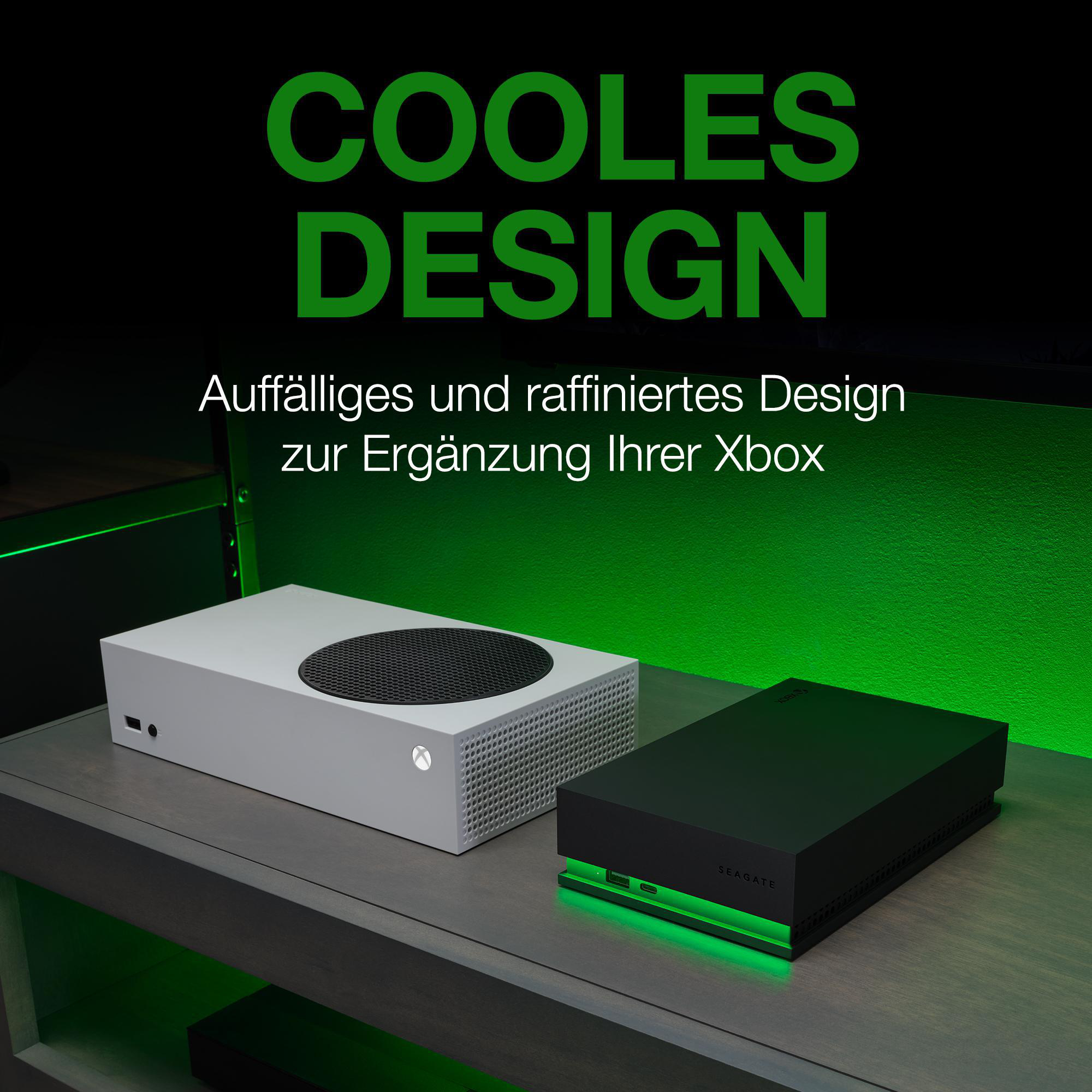 SEAGATE Game Drive Hub Xbox 8 TB 3.5 Zoll, USB 3.0, Externe Festplatte, Schwarz