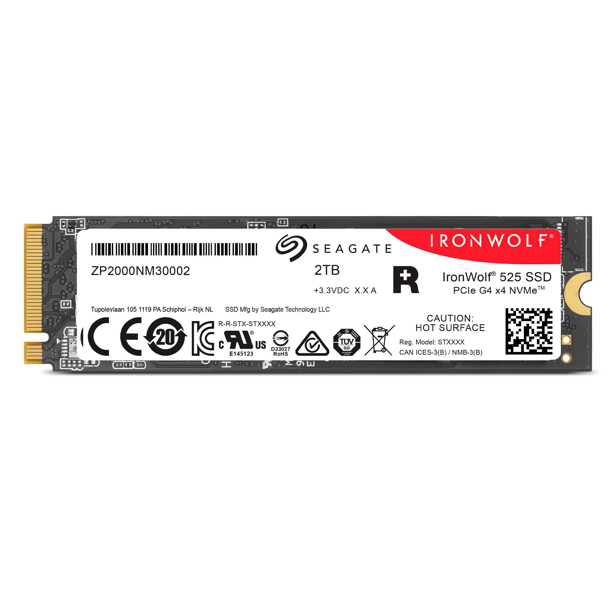 M.2 Gen via 4, IronWolf 525, TB SEAGATE PCIe 2 intern Interne Festplatte, SSD NVMe,