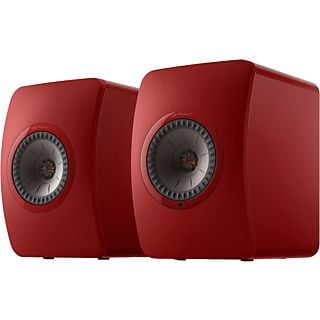 Sistema de audio inalámbrico - KEF LS50 Wireless II, Set de 2, 2x 360 W, Wi-Fi, Uni-Q 1”-5.25”, Rojo Carmesí