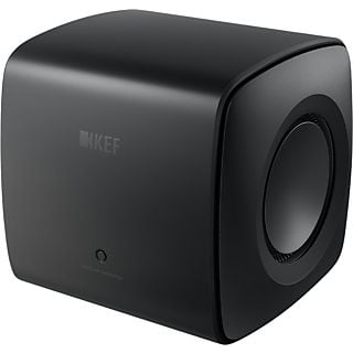 Subwoofer - KEF KC62,  2 x 6.5” drivers, 2x 500 W RMS, Uni-Core Force Cancellation, Negro Carbón