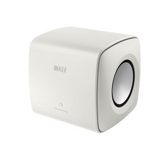 Subwoofer - KEF KC62,  2 x 6.5” drivers, 2x 500 W RMS, Uni-Core Force Cancellation, Blanco Mineral