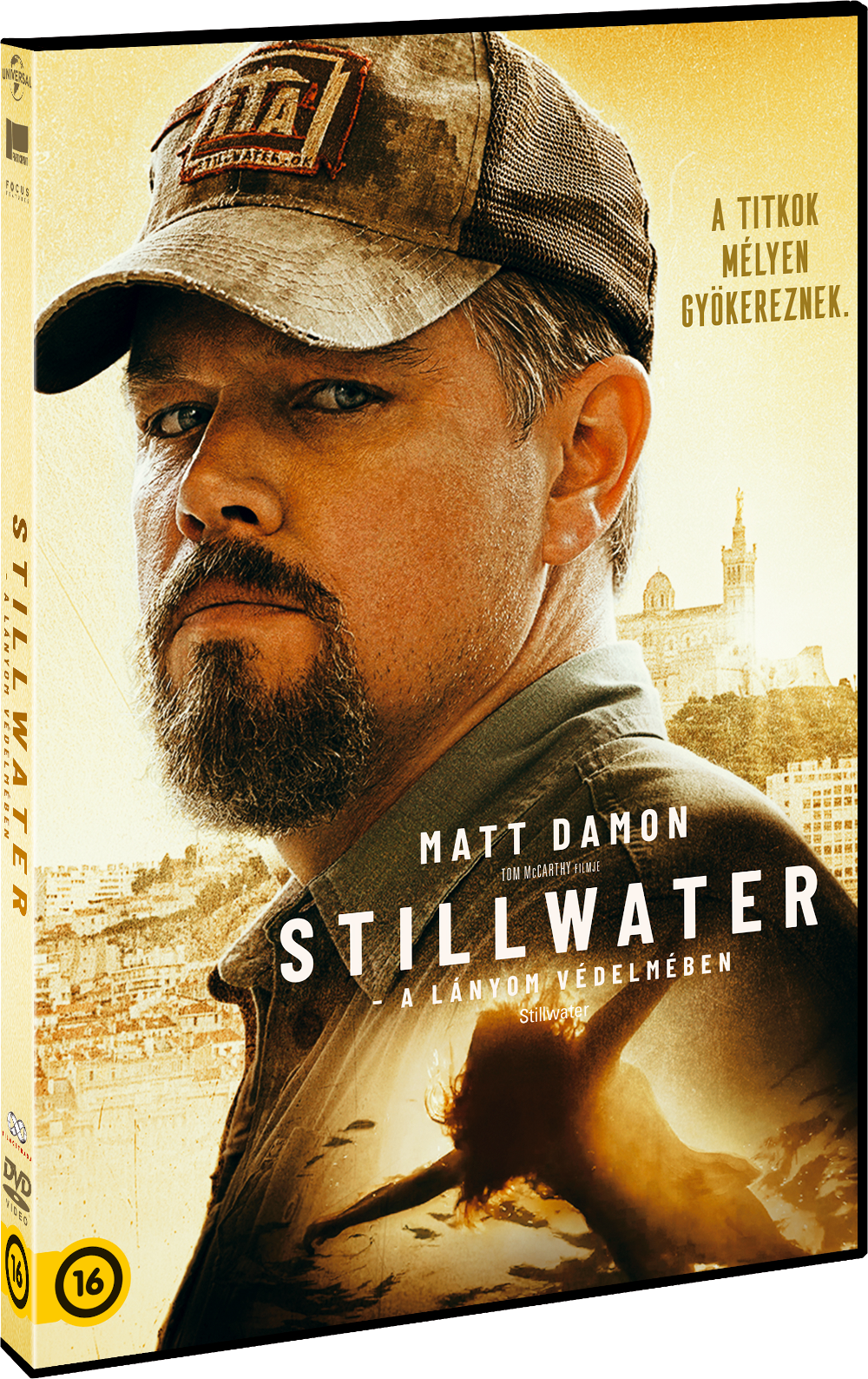 Filmborító Matt Damonnal. A cím középen van, a film magyarul.