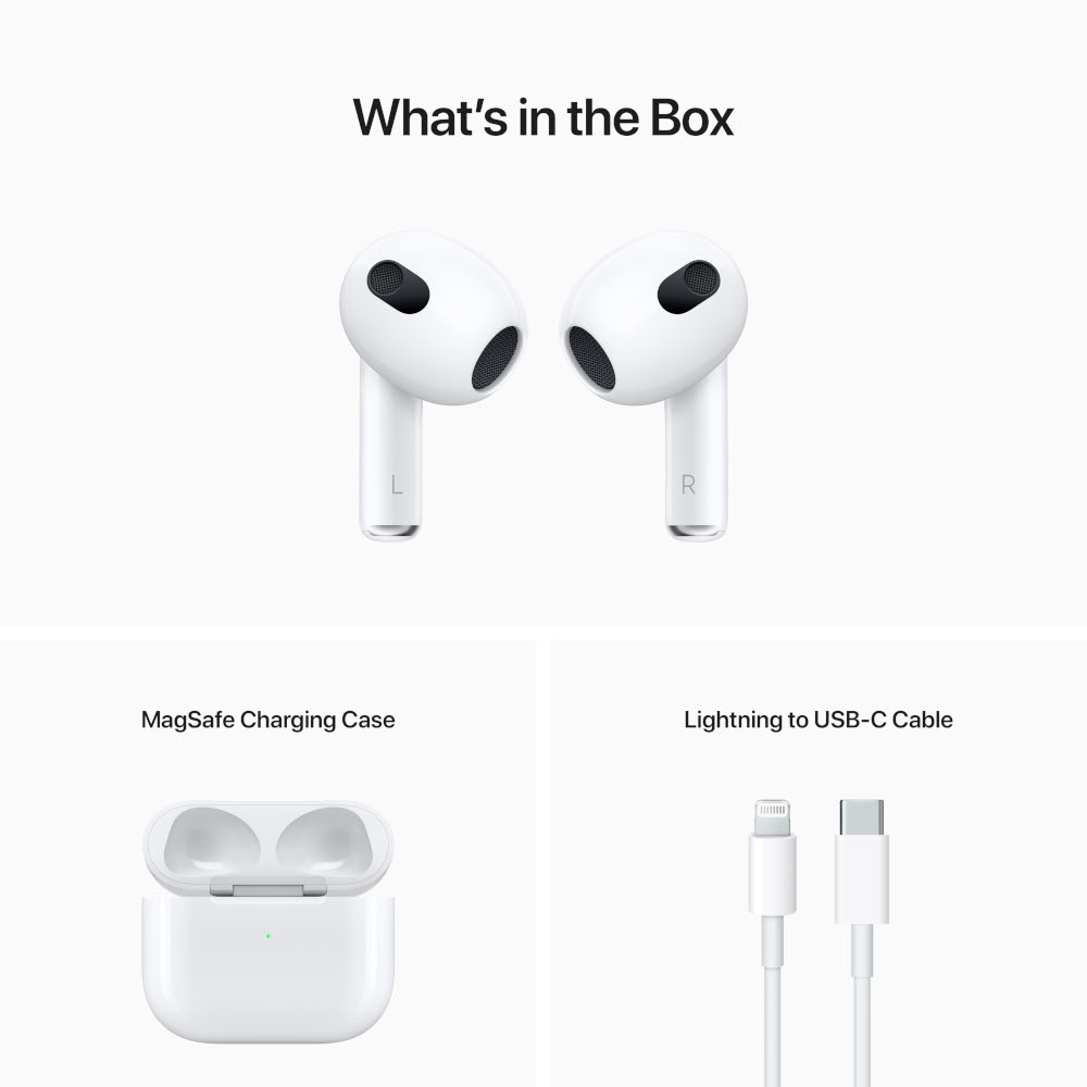 APPLE Draadloze oortjes AirPods 3th Gen MagSafe Wit (MME73ZM/A) In-ear Draadloze oortjes Wit