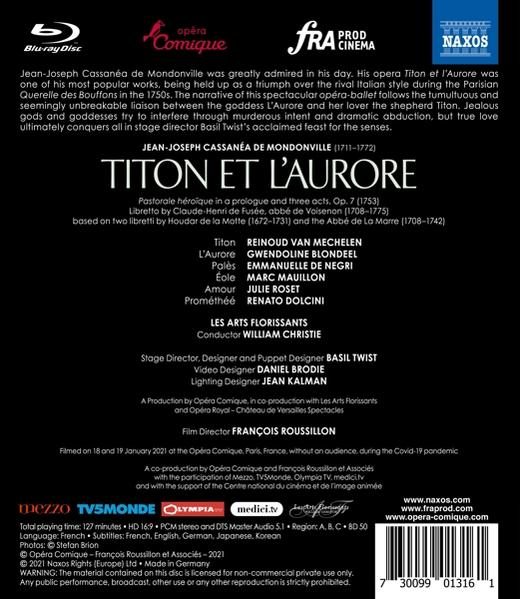 - L\'AURORE TITON (Blu-ray) - Blondeel/De Negri/Mechelen/Mauillon/+ ET