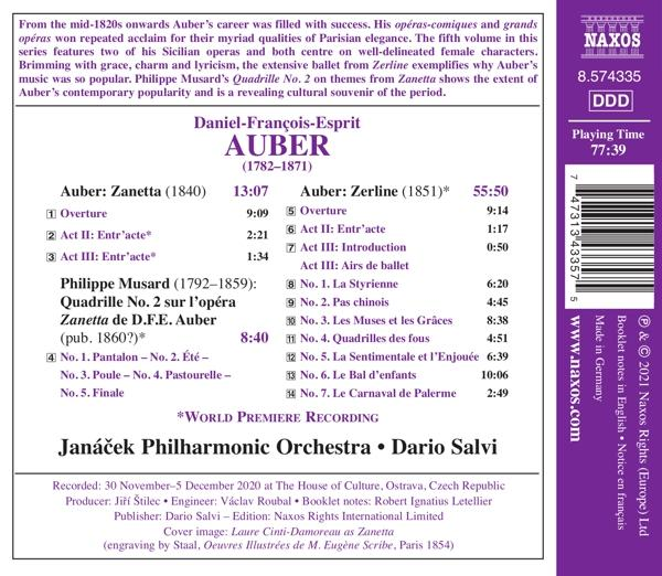 Dario/janacek Philharmonic Orchestra Salvi - Overtures,Vol.5  - (CD)