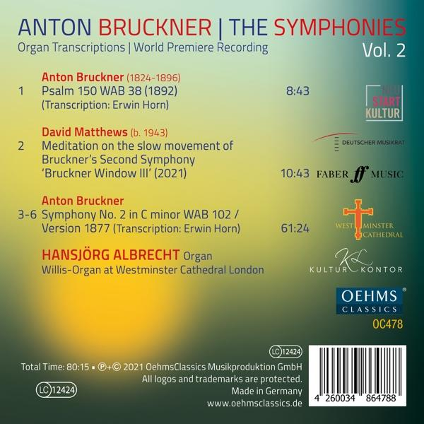 Hansjörg Albrecht - Anton Bruckner Project-The Symphonies,Vol.2  - (CD)