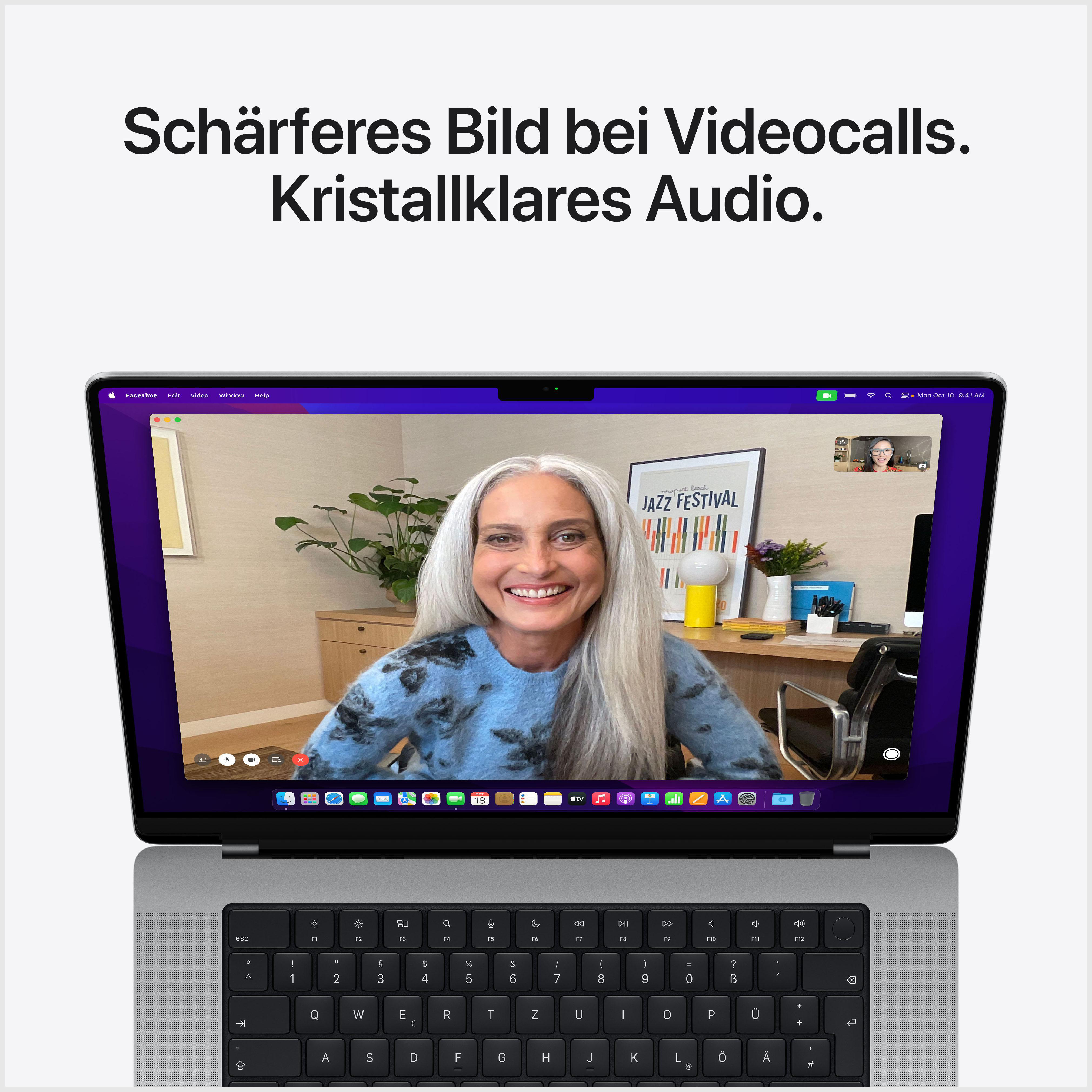 APPLE MacBook Pro MKGR3D/A CTO, Notebook mit 14,2 Zoll Display, Apple M1 Pro Prozessor, 16 GB RAM, 512 GB SSD, 14-Core GPU, Silver