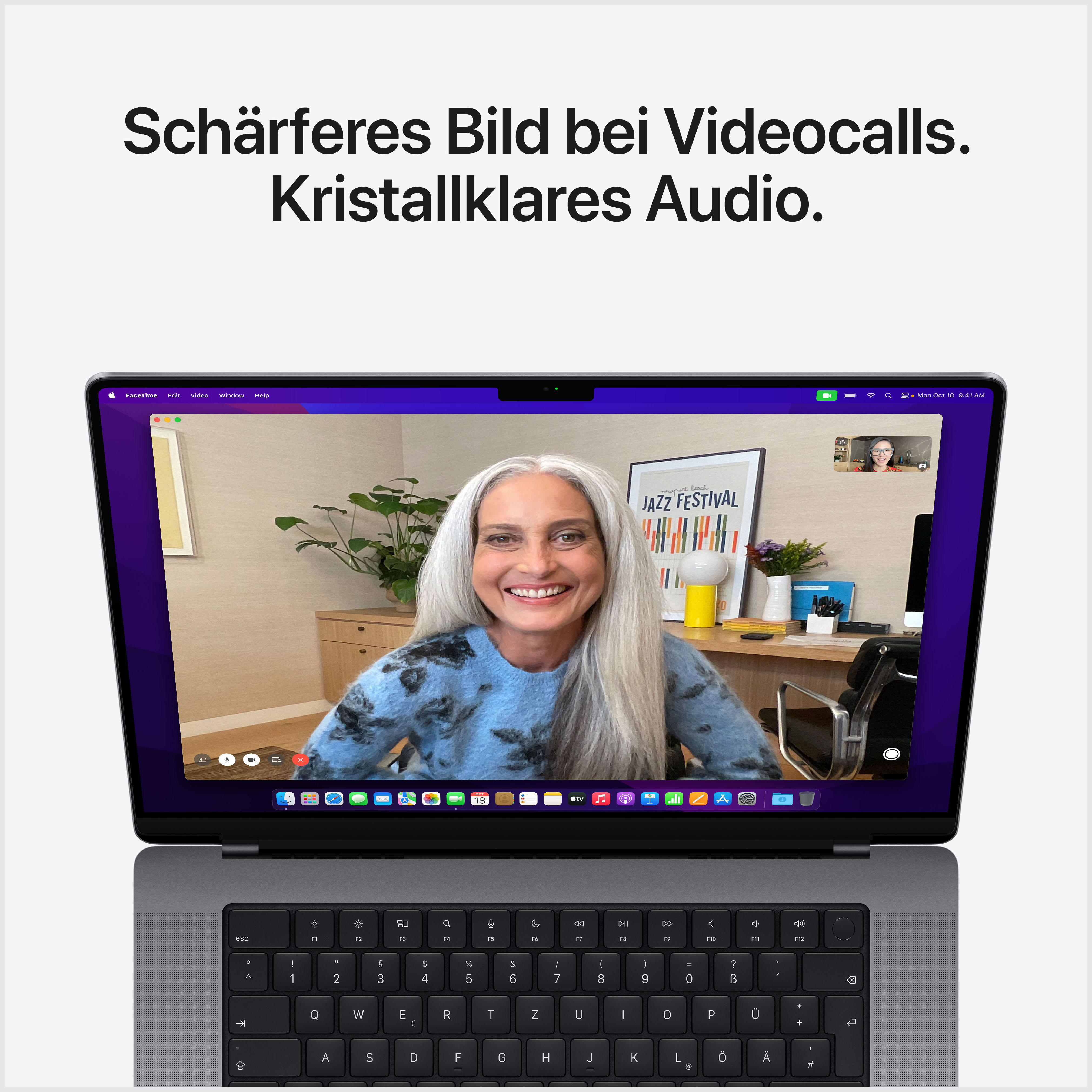 APPLE MacBook Pro, MK1A3D/A, Notebook mit 16,2 Zoll Display, Apple M1 Max Prozessor, 32 GB RAM, 1 TB SSD, Space Grey
