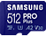 SAMSUNG PRO Plus - Carte mémoire Micro-SDXC  (512 GB, 160 Mbit/s, Bleu)