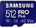 SAMSUNG PRO Plus - Scheda di memoria Micro-SDXC  (512 GB, 160 Mbit/s, Blu)