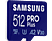 SAMSUNG PRO Plus - Carte mémoire Micro-SDXC  (512 GB, 160 Mbit/s, Bleu)