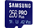 SAMSUNG PRO Plus - Carte mémoire Micro-SDXC  (256 GB, 160 Mbit/s, Bleu)