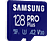 SAMSUNG PRO Plus - Micro-SDXC Speicherkarte  (128 GB, 160 Mbit/s, Blau)