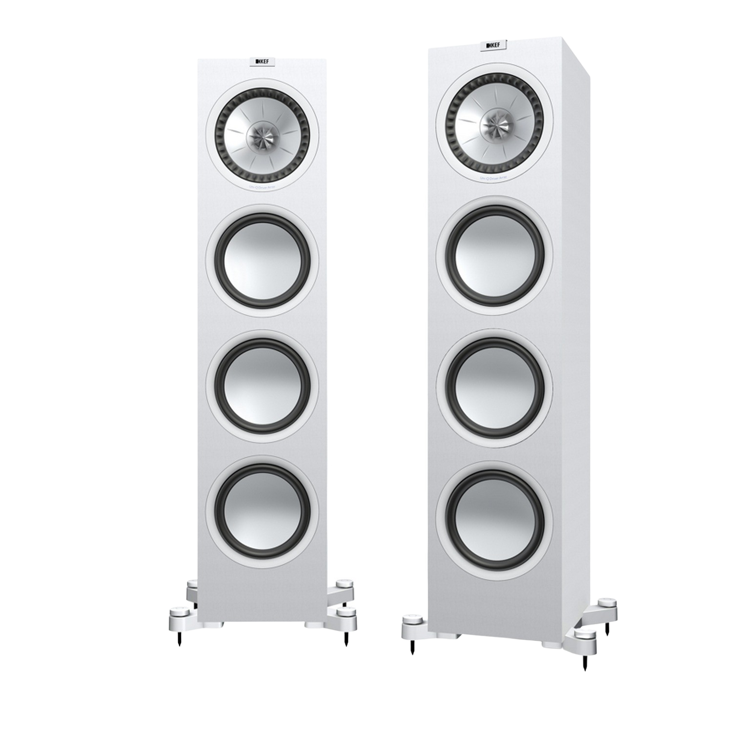 Kef Altavoces De suelo q950 blanco pareja altavoz 2x200w uniq 1”8” 3 woofer 8” 44hz28khz 3db 8ω 91db